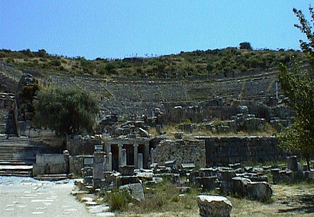 Ephesos theatre and Hellenistic fountain